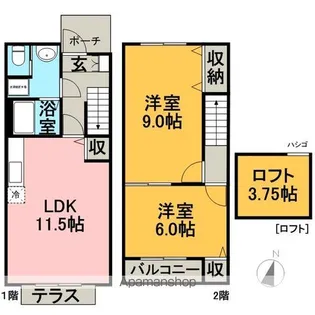GLAD グラッド【1階】の間取り